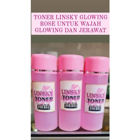 LINSKY TONER GLOW PINK (TERLARISSS ORIGINAL)