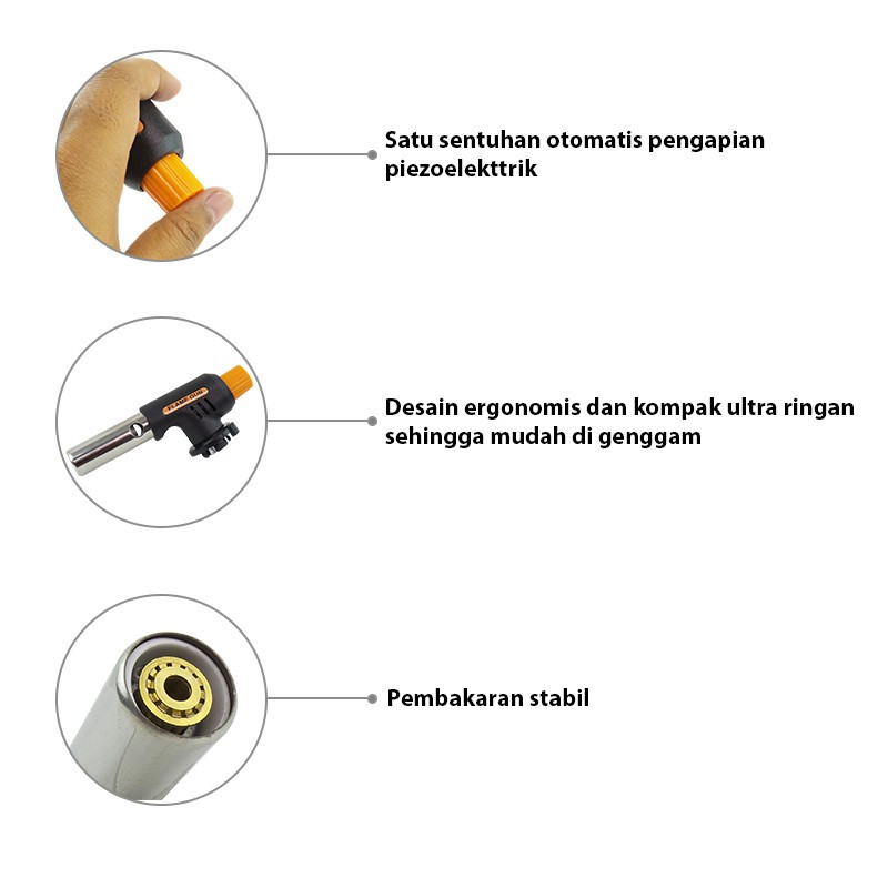 CYPRUZ AG 0142 - Mancis Gas Obor 1 Pcs Gas Torch / Alat Bakar Makanan