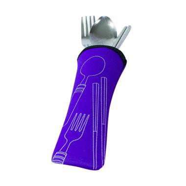 Sendok travel 3 in 1 + pouch