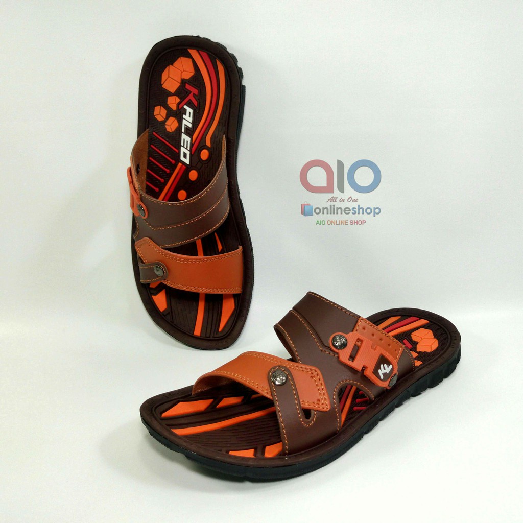 Sandal Slop Kaleo Cowok 33 - 37 Sendal Casual Anak Laki Remaja Tanggung KLO 26 Bahan Kulit Sintetis