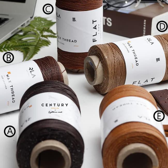 Wax Leather Thread 0.8mm ( Benang Kulit - Leather Tool - Waxed )