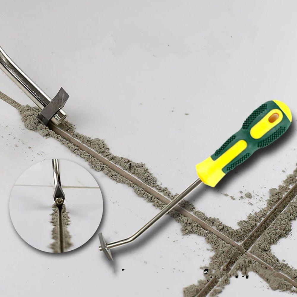 Populer Pembersih Nat Ubin Keramik Tungsten Steel Drill Bit Hand Tool Untuk Pembersih Semen Jahitan Dinding Lantai