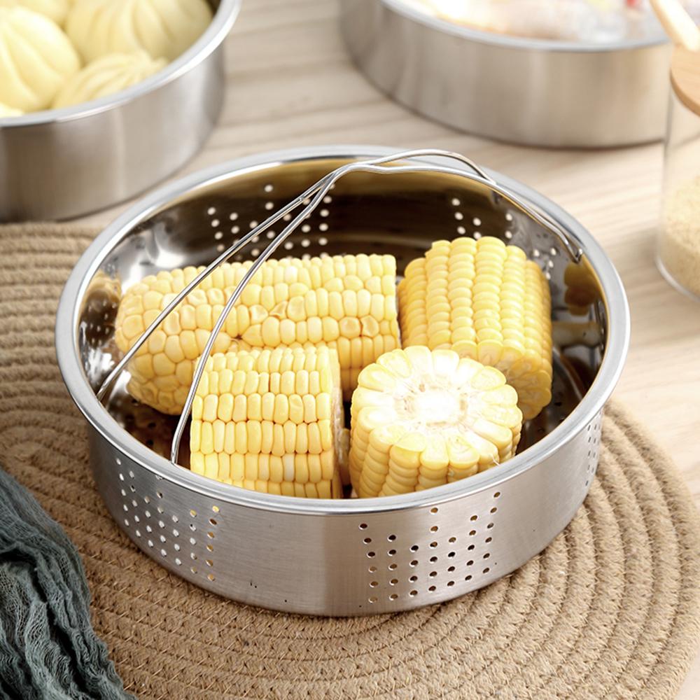 NICKOLAS1 Steamer Dimsum Pangsit Kompatibel Dengan Panci Alat Dapur Stainless Steel Basket Cage