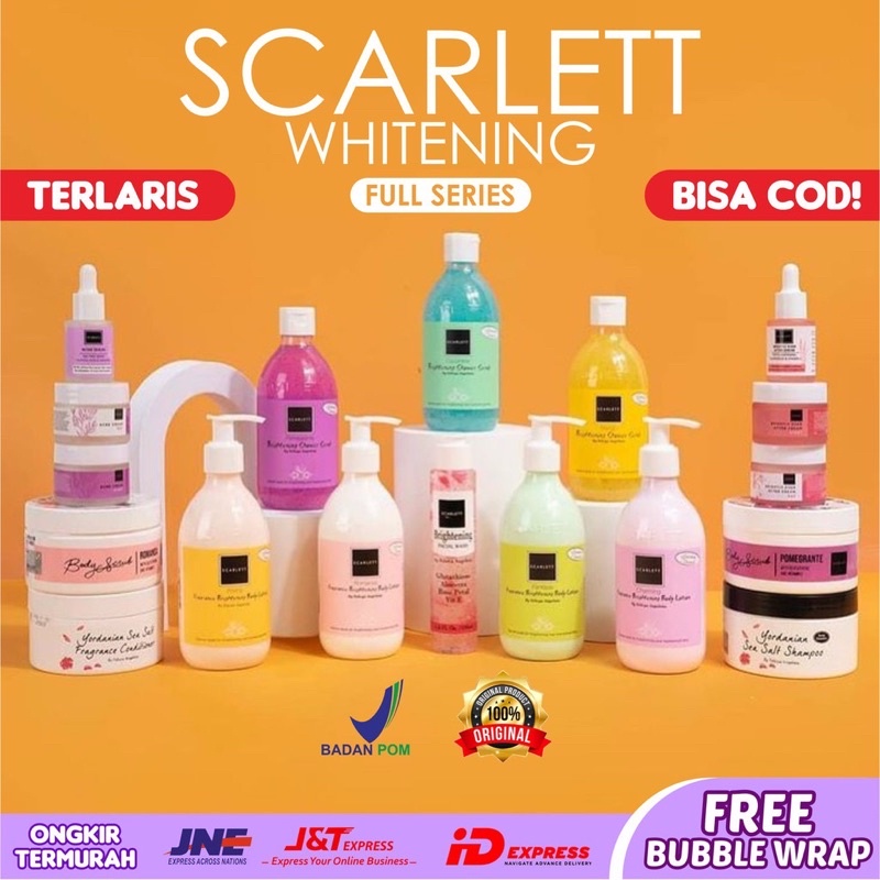 SCARLET WHITENING | LOTION SCARLET | SCRUB SCARLET | CREAM SCARLET | BODY WASH SCARLET | SHAMPO SCAR
