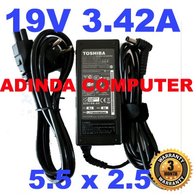 Adaptor Charger Toshiba 1000 1100 1200 1600 1700 1900 3000 A80 ORI