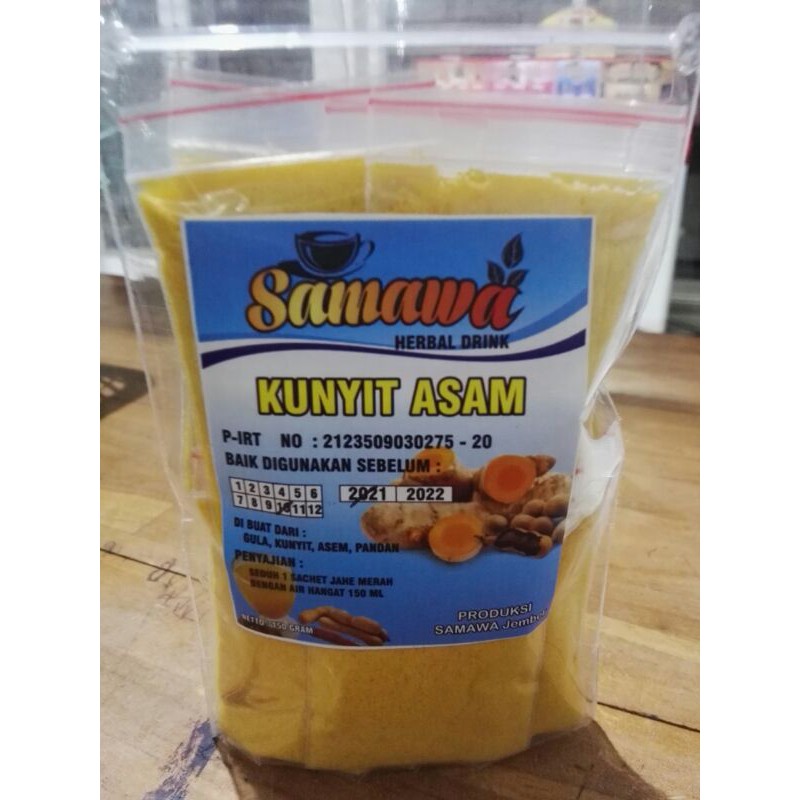 

Kunyit Asam Instan Herbal drink Samawa