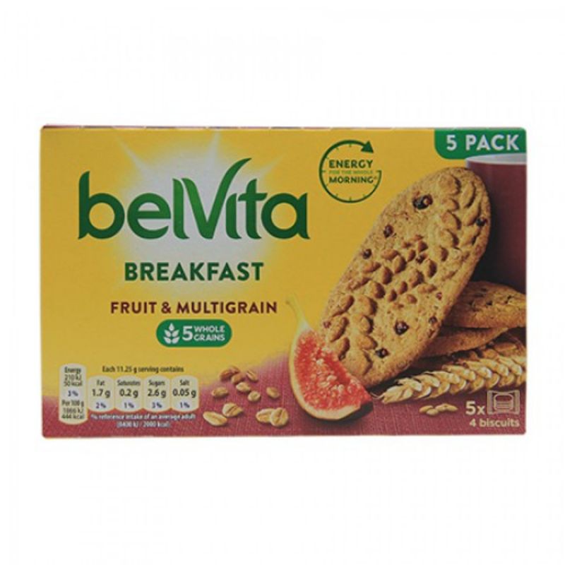 

BELVITA BREAKFAST FRUIT & MULTIGRAIN 225 GR