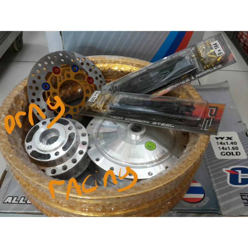 velg jari jari 1set  ring 14. metik . mio. mio j. fino. xride. 1