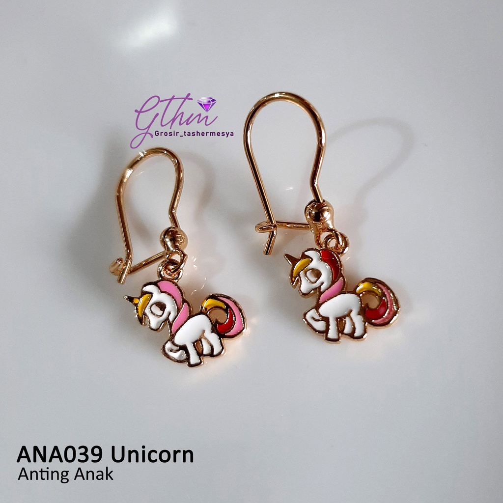 Anting Anak Unicorn Anti Karat Perhiasan fashion import model hook ana039 gthm