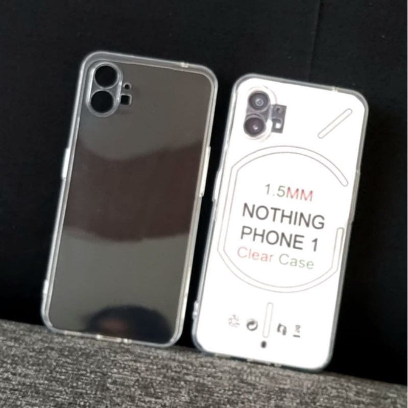 C/C- CASING COVER KESING NOTHING PHONE 1 CLEAR CASE HD BENING SOFTCASE TRANSPARAN JELLY CASE  SILIKON TPU COVER