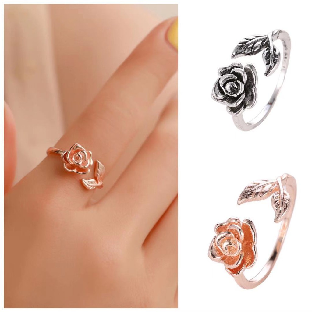 [COD] Cincin Wanita Motif Bunga Korean Aksesoris Fashion Import