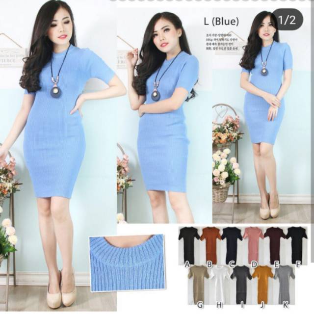 Dorothy Knit Dress Top / Dress Rajut Bodycon