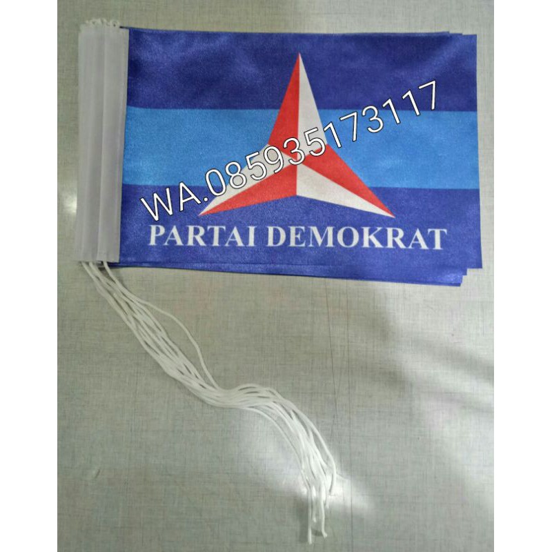 Jual Bendera Partai Demokrat Ukuran 15x22 5 Cm Shopee Indonesia