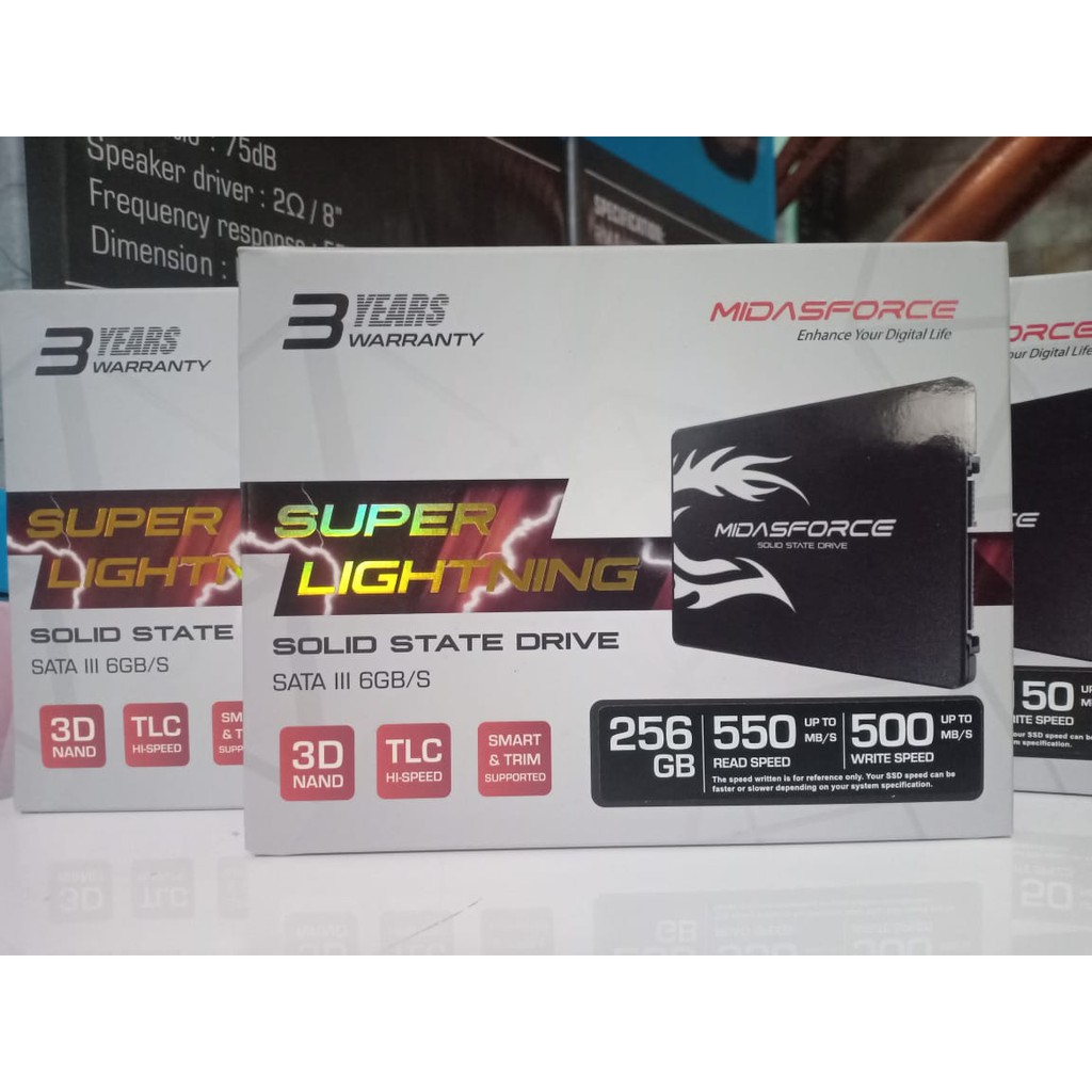 SSD 256GB MIDAS FORCE SUPER LIGHTNING SATA 3 6GB/s