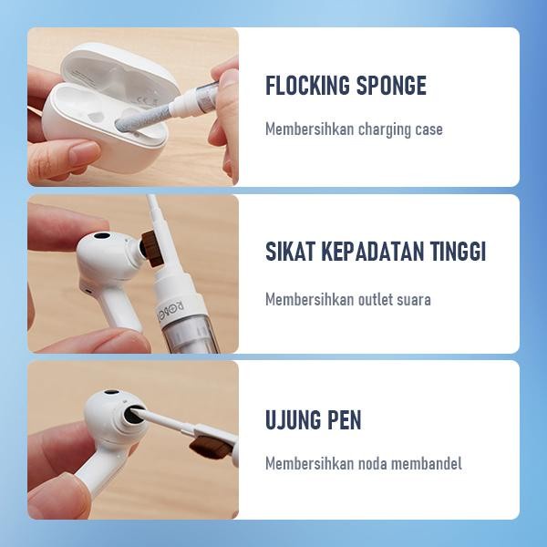 Robot RMC10 Pembersih Airpods Buds TWS Earphone Cleaning Pen Cleaner