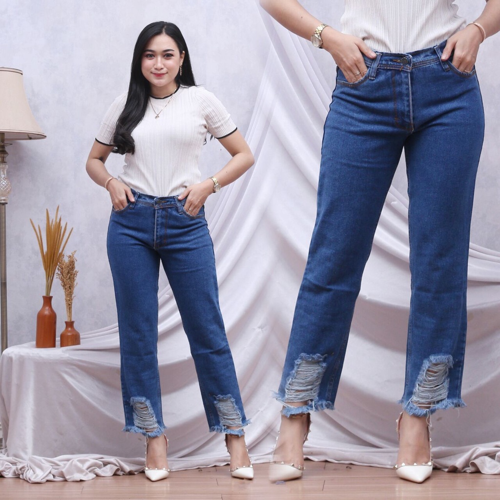 HW BASIC PREMIUM HW JEANS / CELANA HIGHWAIST JEANS / HAIGH WAIST JEANS / HW MURAH