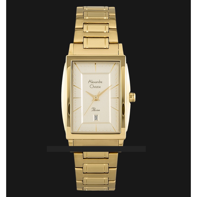 Alexandre Christie AC 2802 LD BGPIV Ladies Silver Dial Gold