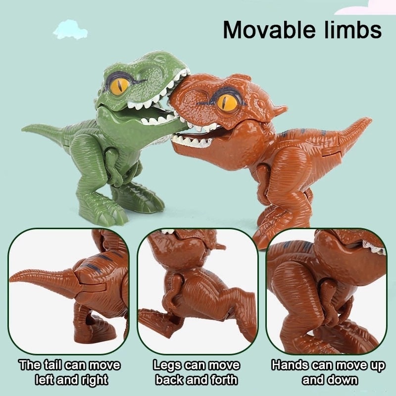 1pc Mainan Simulasi Dinosaurus Menggigit Jari Untuk Hadiah Anak