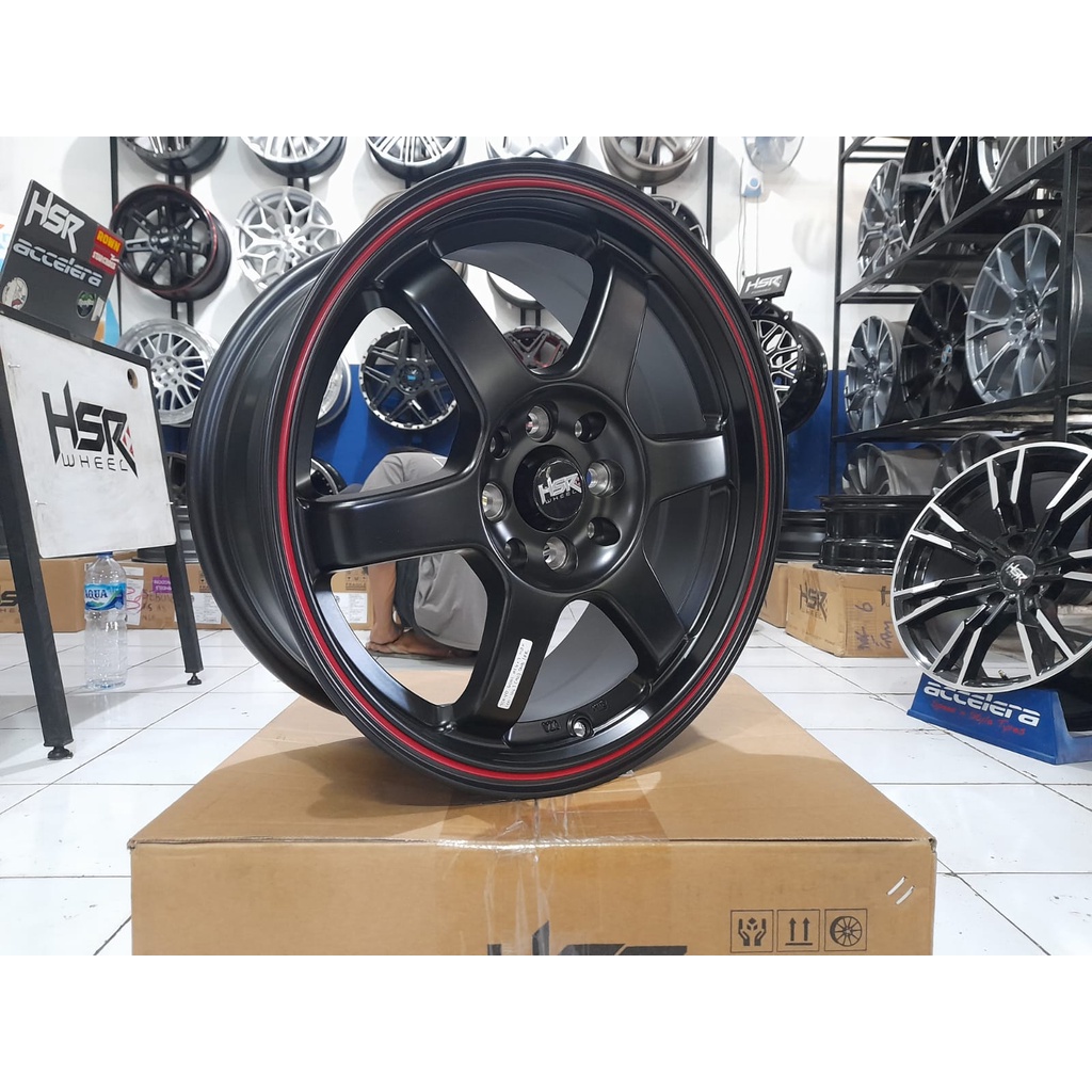 velg mobil jdm te37 hsr tokyo ring 16 pcd 4x100 4x1143 pelek racing jazz mobilio brio
