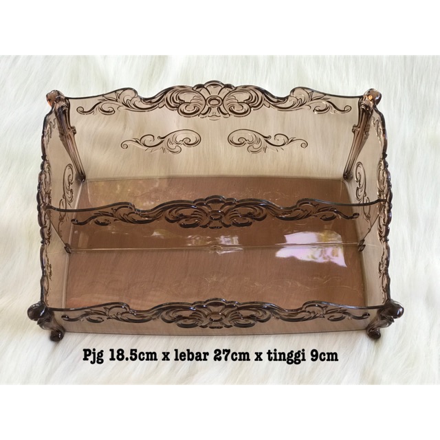 Rak kosmetik petak ukuran besar acrylic mewah