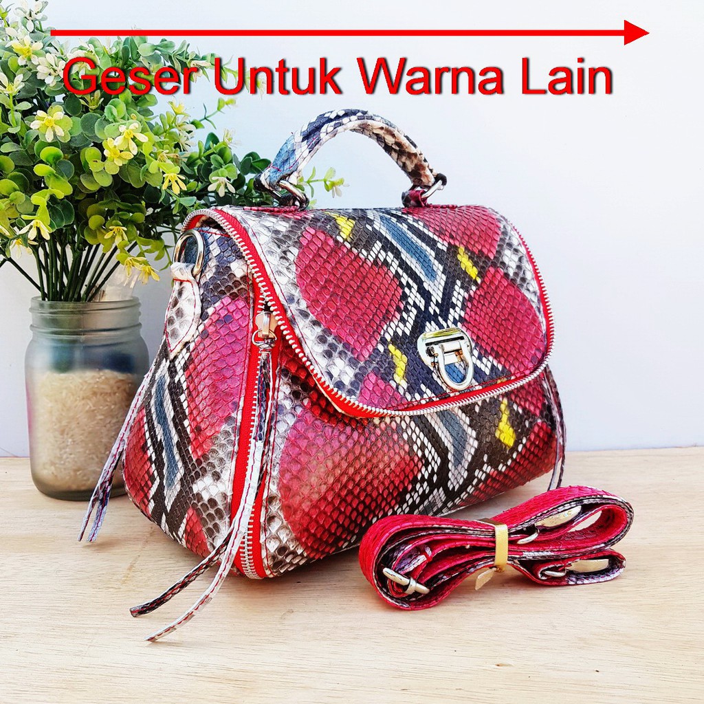 Tas Kulit Ular Alena Size 26