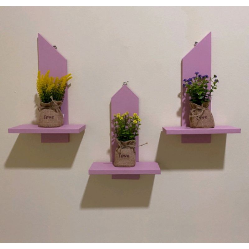 Rak dinding bunga/ Rak dinding gantung / rak dinding minimalis
