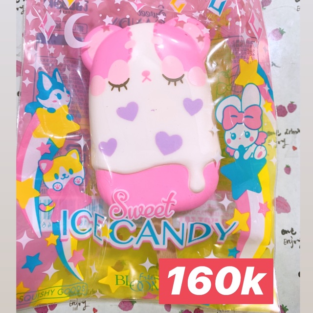 squishy ibloom ice candy popsicle harajuku bear pink