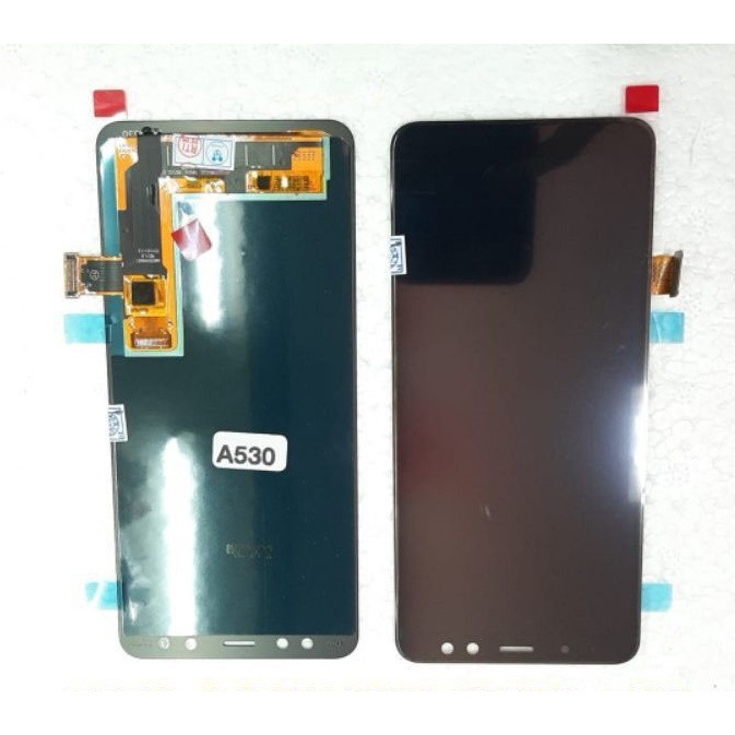 Layar LCD TS Touchscreen Fullset Samsung A8 2018 A530 OLED2 BLACK