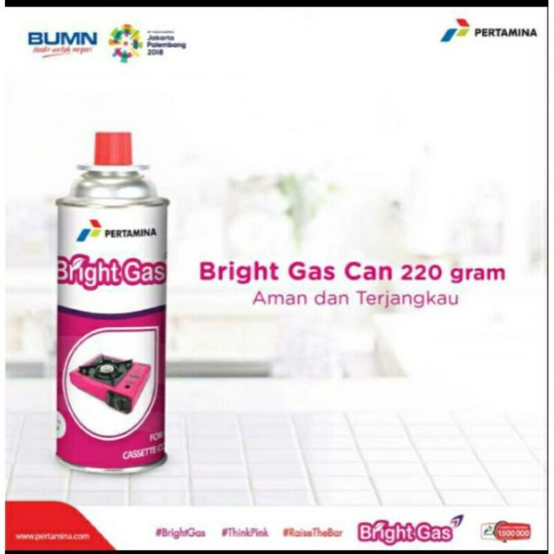 Tabung Gas Kaleng Portable Bright Gas Can Pertamina