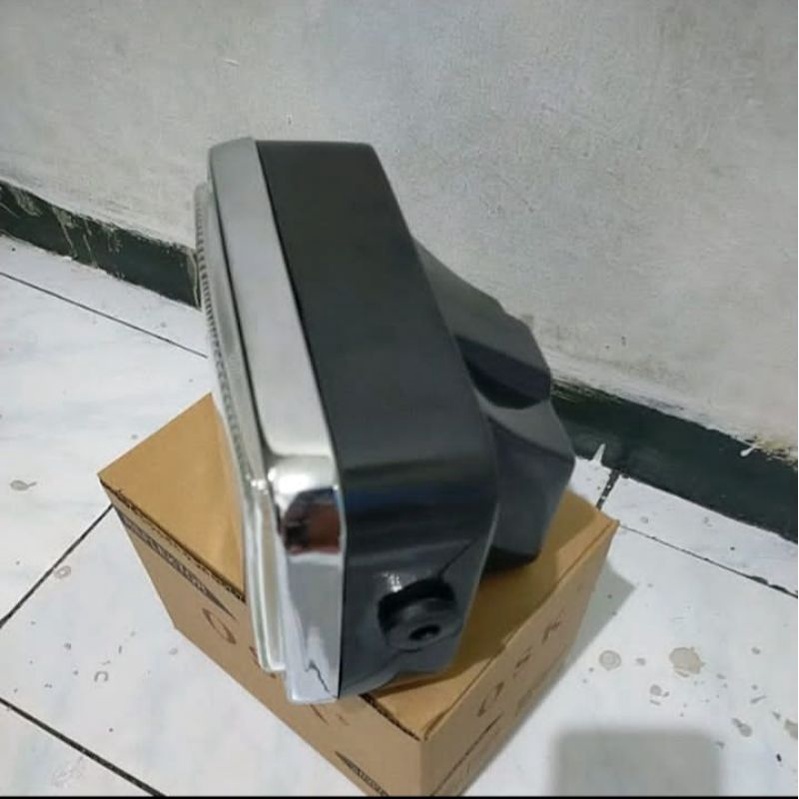 Reflektor Lampu Depan RX-King Lama 5t5 List Besi Depan Kaca