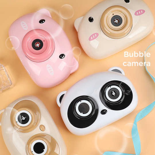 MAINAN ANAK BUBBLE CAMERA ELEKTRIK / KAMERA GUN BALON SABUN GELEMBUNG MUSIC LAMPU