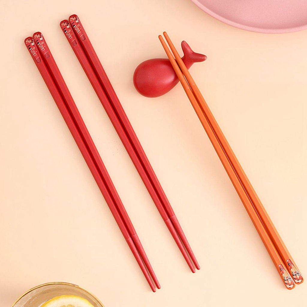 [Elegan] Sumpit Gaya Jepang Sushi Ramah Pemula Fiberglass Warna Warni Anti Bakteri Tahan Suhu Tinggi Sendok Garpu