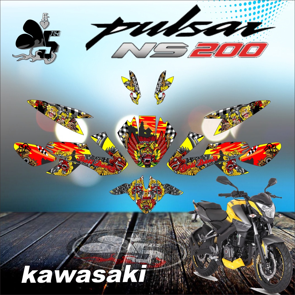 DECAL STICKER FULL BODY KAWASAKI PULSAR NS200 BARONG