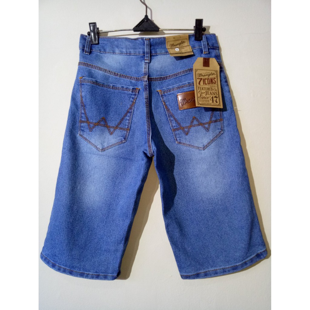 Promo Masker &amp; Celana Jeans Straight Pria - Pendek Standar Hitam &amp; Blue Wash