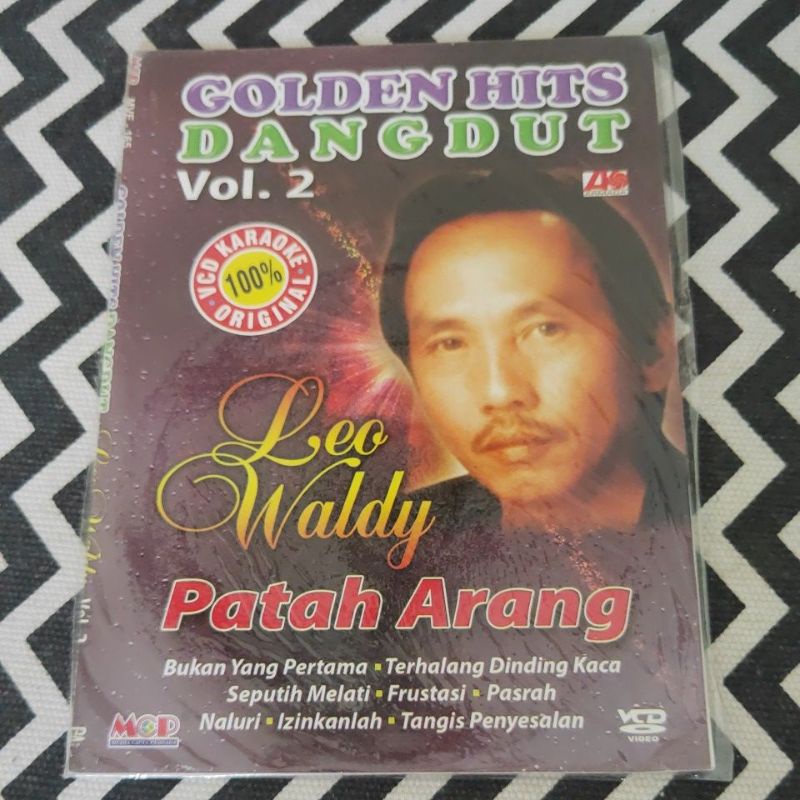 VCD KARAOKE ORIGINAL GOLDEN HITS DANGDUT VOL 2 LEO WALDY