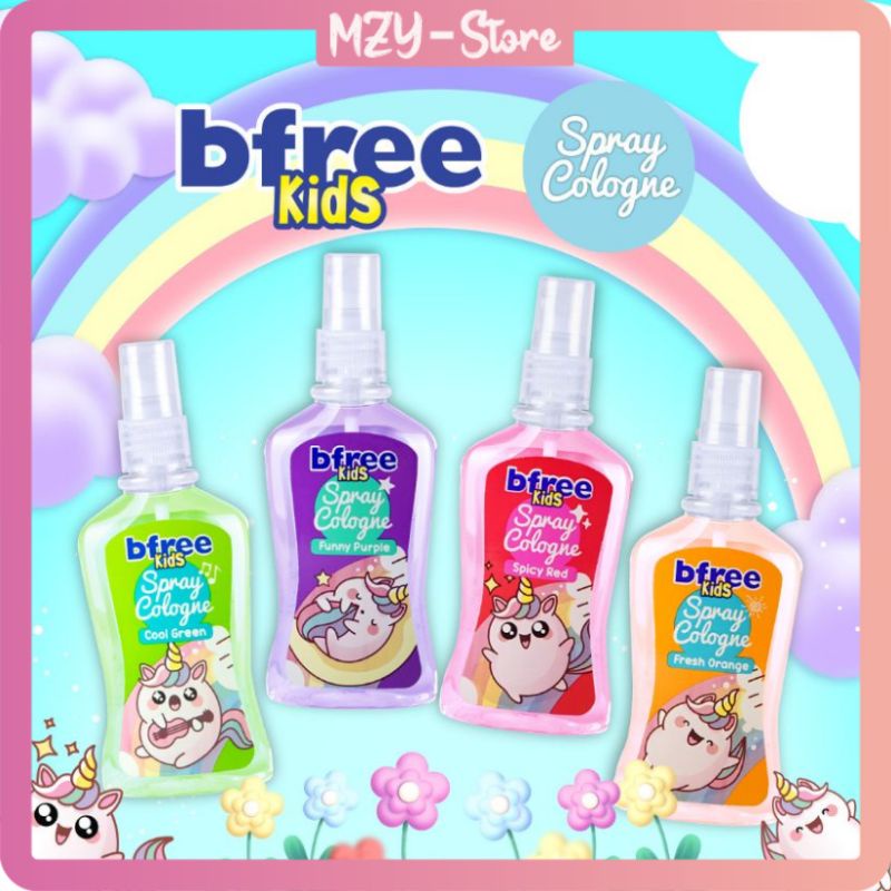 BFREE Kids Cologne Spray Parfum Anak BFREE Funny Purple BFREE Spicy Red BFREE Cool Green BFREE Fresh Orange Spray 100 mL