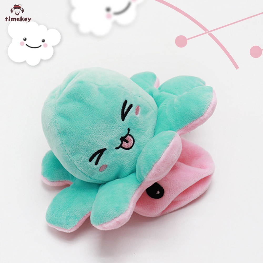 (Tk) Boneka Gurita Bahan Plush Reversible Ukuran 20cm Untuk Hadiah Ulang Tahun Anak