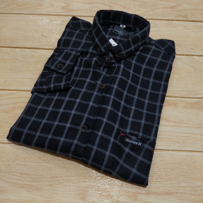 Kemeja Flanel Wanita Flanel Wanita Casual Lengan Panjang  Atasan Wanita  Kemeja Wanita-F13