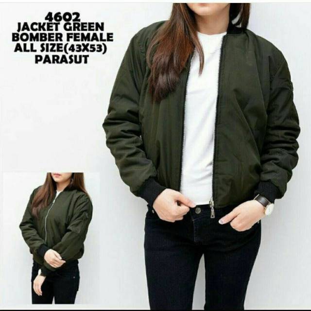 Jaket Bomber Polos / Jaket Bomber Wanita