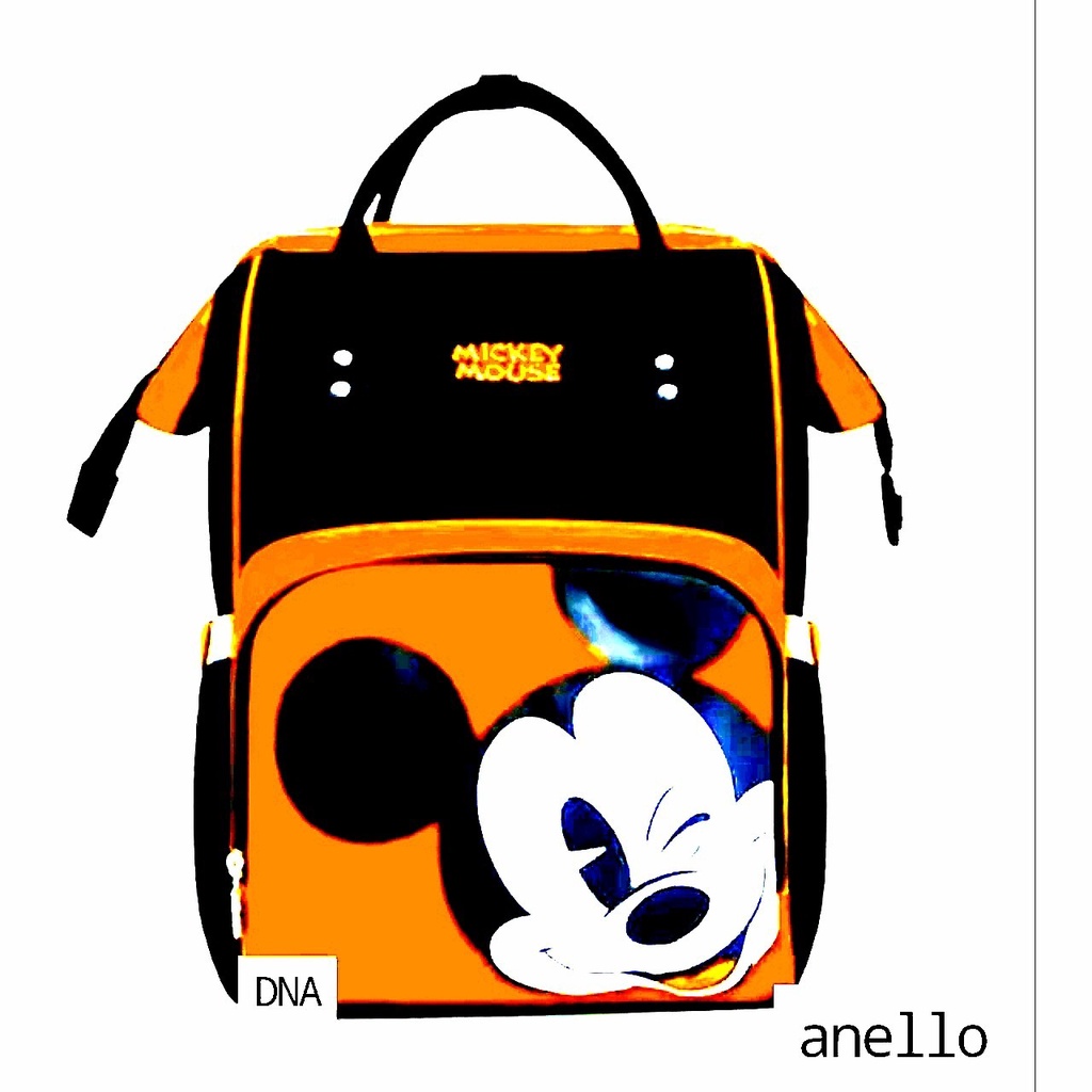 &quot;aurabagss&quot; - Tas Anak Tas Ransel Anello Motif &quot;MICKEY MOUSE&quot; Backpack Sekolah Fashion Anak Unisex Multifungsi Tas Anak/Ransel Anak/Diapers Bag Anak/Backpack Anak Ala Korea