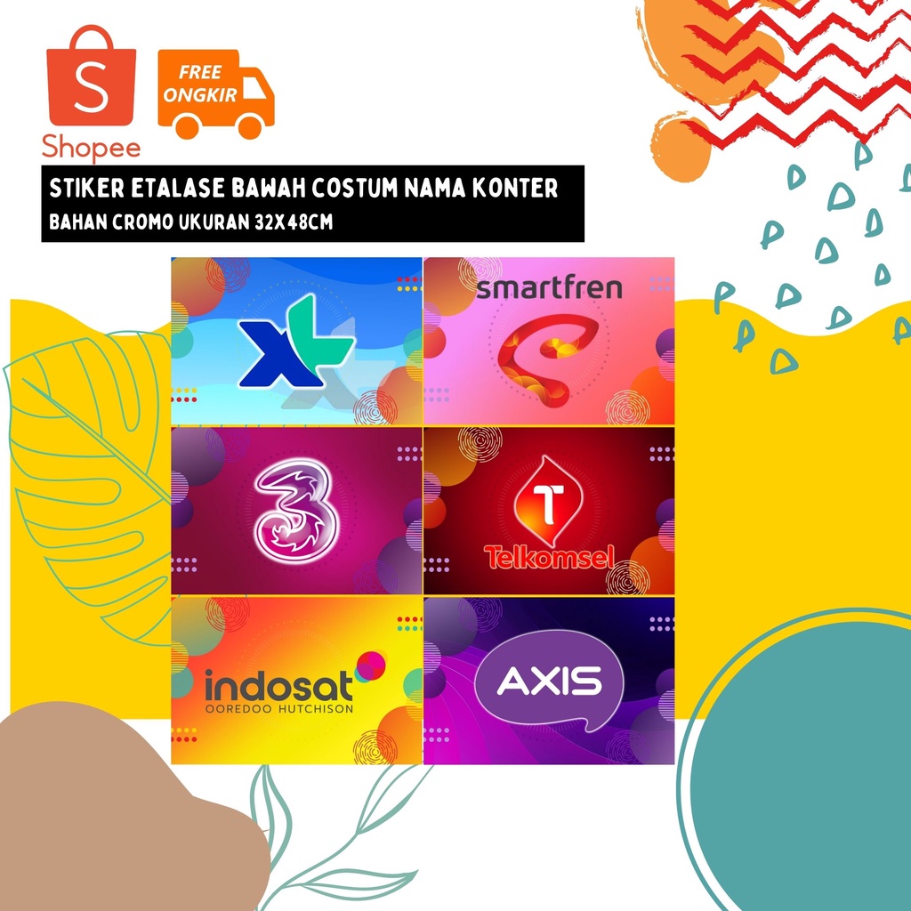 

Sticker etalase operator, Stiker etalase, Tempelan etalase bawah (47x31cm)
