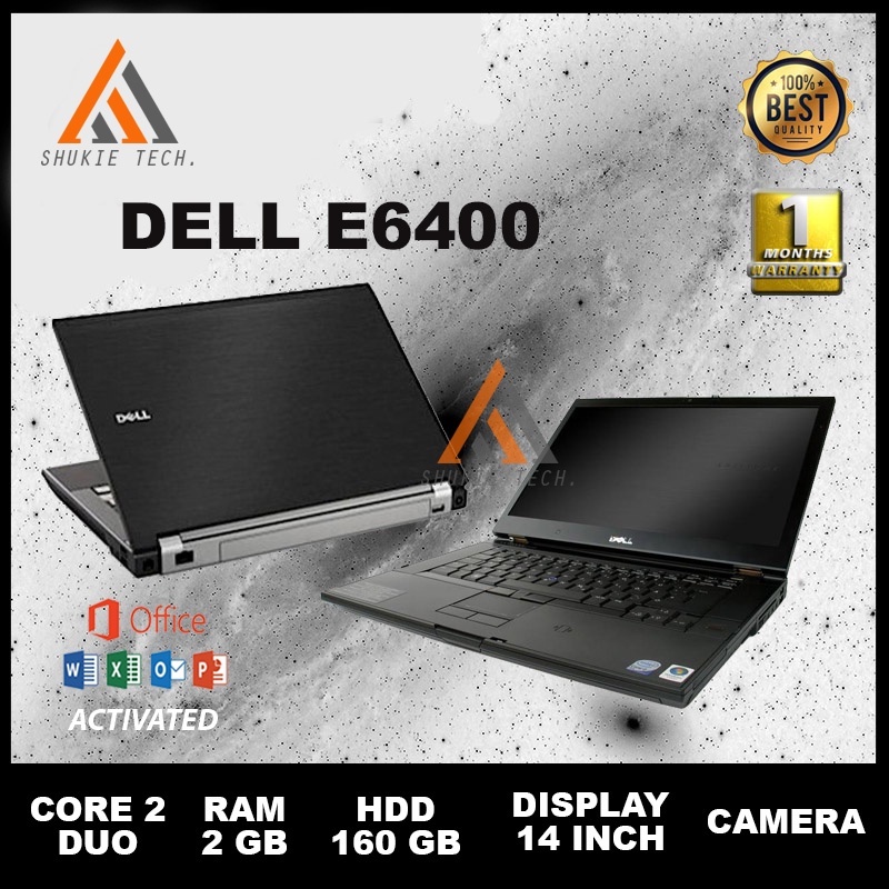 Laptop Seken Dell e6400 Core 2 Duo  14 inch Cocok WFH UNBK Garansi