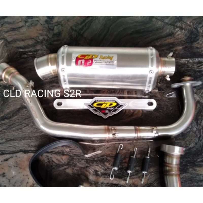 KNALPOT CLD RACING BEAT KARBU BEAT Fi VARIO110 TYPE C2 OVAL DOFF ORIGINAL