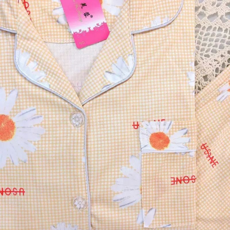 Pp piyama baju tidur wanita krah