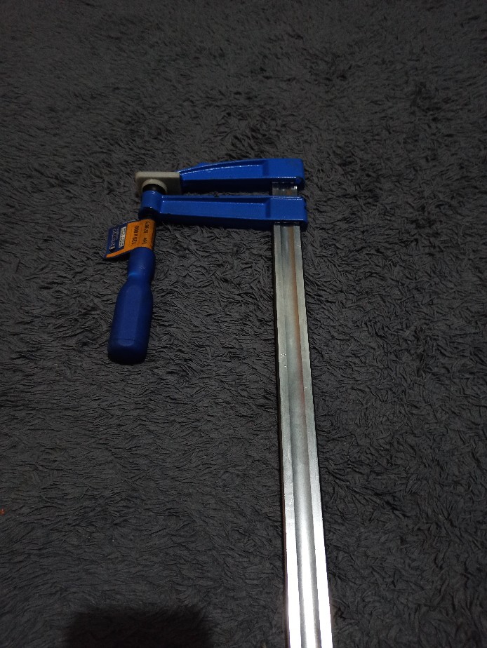 Klem F / Clamp F / Catok F Ukuran 120 X 600mm Blue Biru Penjepit Kayu Alat Jepit