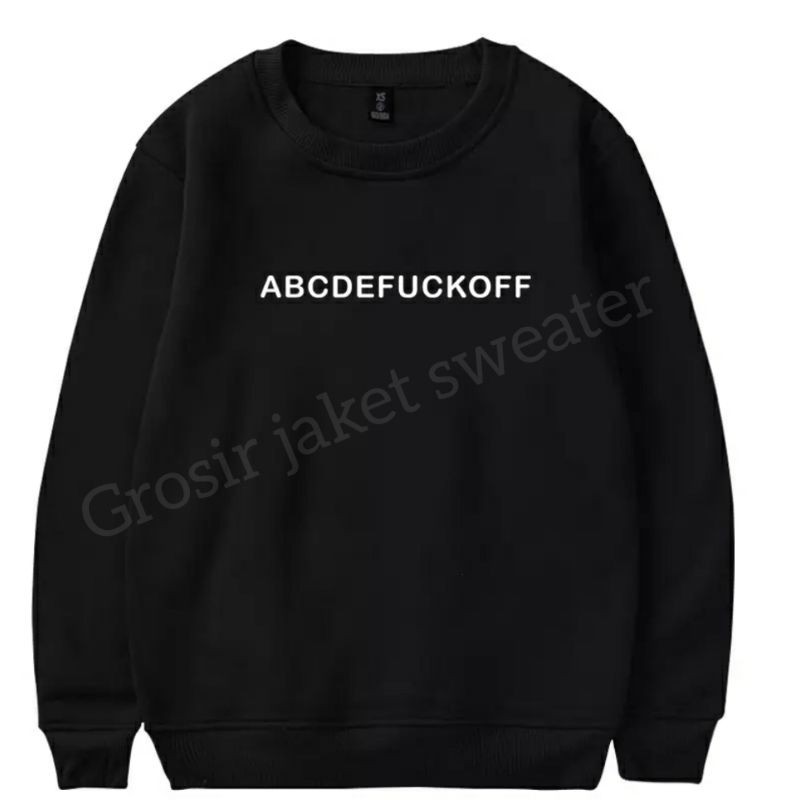 SWEATER BASIC PRIA WANITA (ABCDEFUCKOFF)