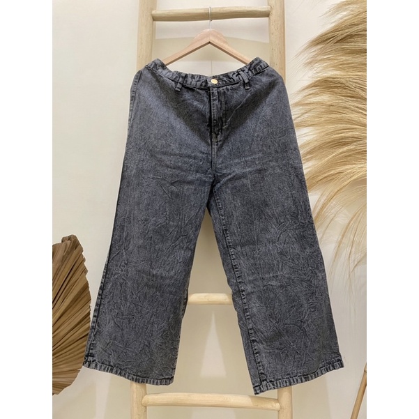 KULOT JEANS WARNA HIGHWAIST // MOZZA JEANS CULLOTE BAHAN TEBAL PREMIUM