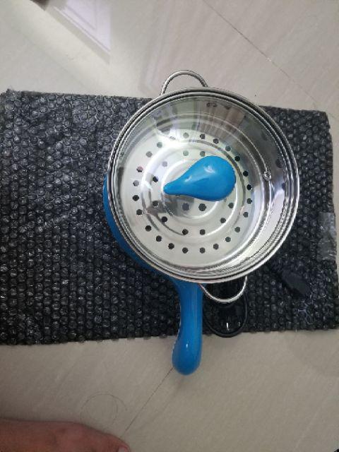 Panci Elektrik 18cm 1.5l Serbaguna Portable Kukus Pan Listrik Murah