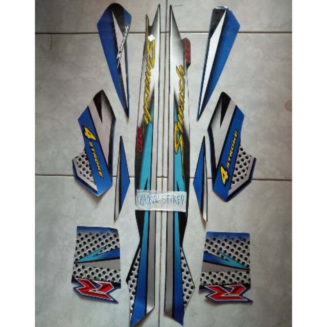 Striping smash r biru hitam 2007