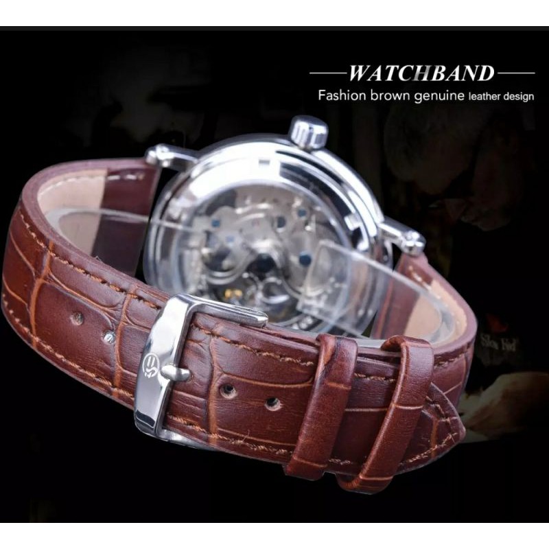 Jam Tangan Forsining Original Retro Klasik Transparan High Quality Automatic Watch